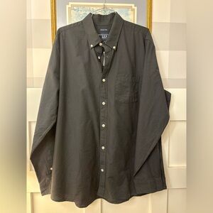 Men's Black Cotton Shirt Size‎ XL